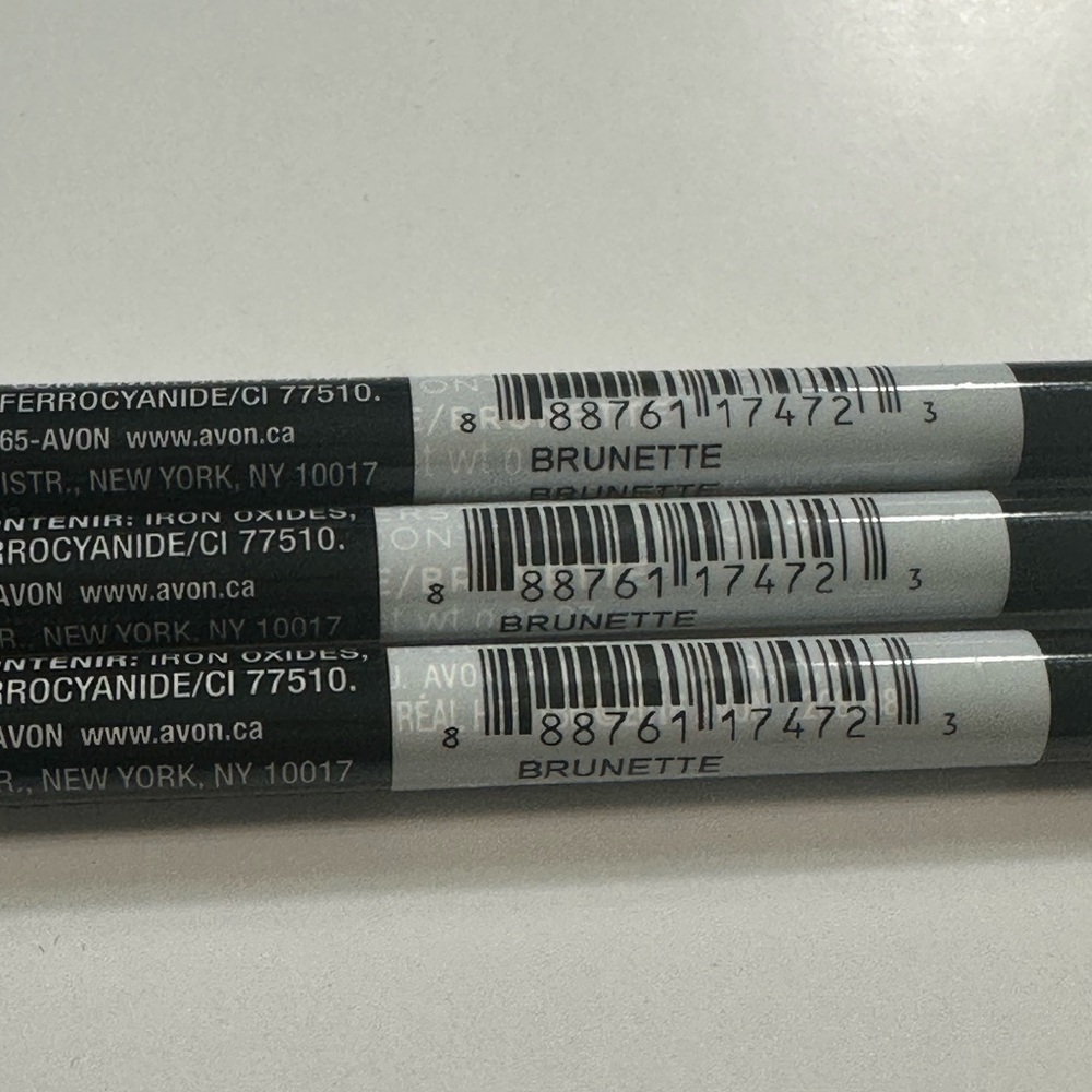 3 AVON True Color Glimmersticks Brow Definer Pencils - Brunette - Picture 2 of 5